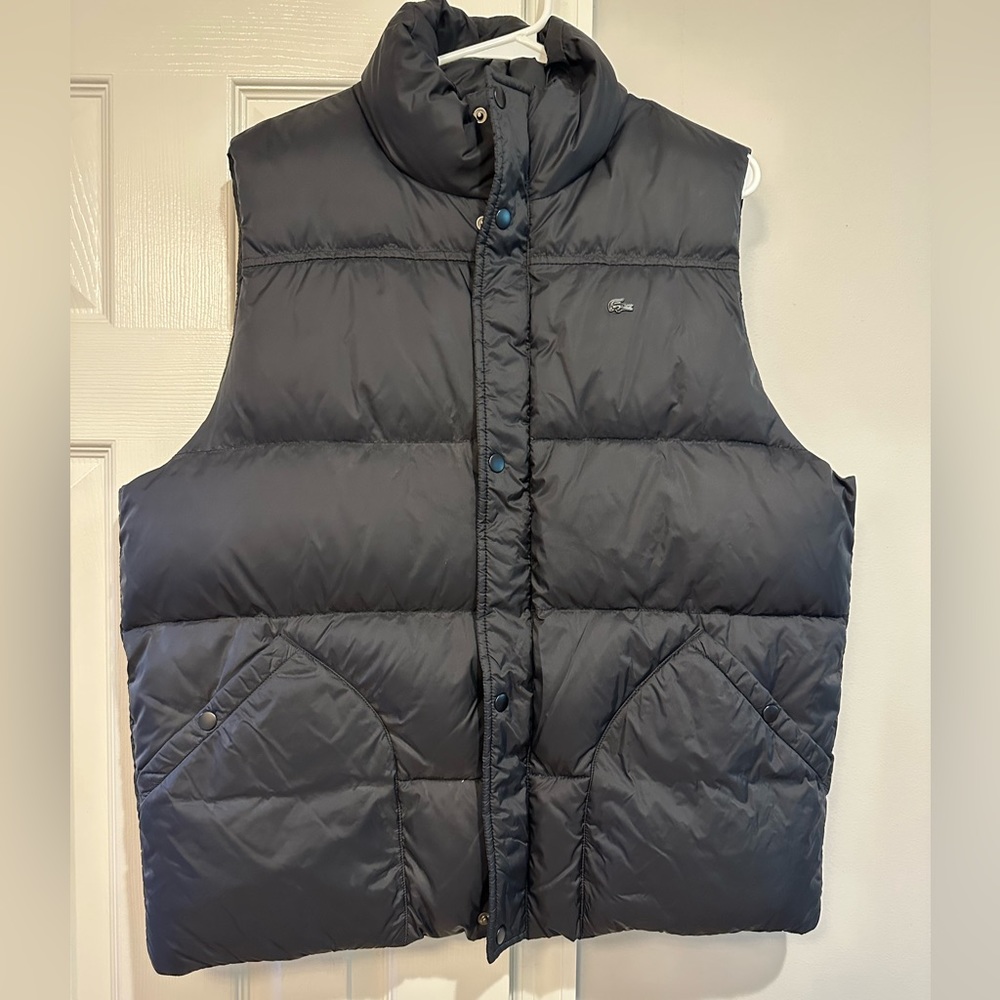 Lacoste Men’s Down Vest, size large